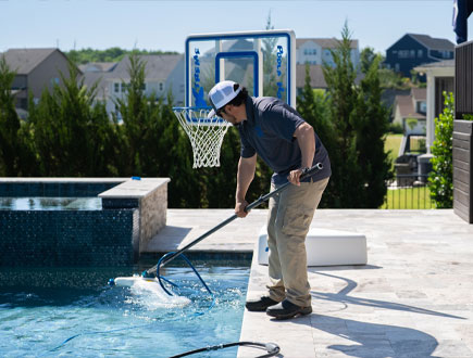 Weekly pool maintenance